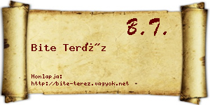 Bite Teréz névjegykártya